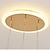 Недорогие Люстры-40-сантиметровый шарообразный дизайн с регулируемой яркостью, подвесной светильник в виде кластера, многослойный светлый металл, перевернутая окраска, остров, скандинавский стиль, 220–240 В