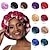 preiswerte Duschhauben und Stirnbänder-Badehut Seidenhaube für Frauen Satinhaube für lockiges Haar Schlafmütze Doppelschicht große Seidenhaube für schwarze Frauen Naturhaar