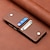 abordables Coques Samsung-téléphone Coque Pour Samsung Galaxy Z Flip 5 Z Flip 4/3/2 Coque Arriere Clapet Avec porte-cartes Béquille Couleur Pleine PC faux cuir