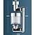 abordables Pulverizadores-Extensor de grifo brazo mecánico 1080 ° aireador de agua boquilla burbujeador para baño cocina, grifo universal extender cabezal rociador filtro caño adaptador accesorio accesorios