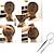 abordables Accessoires de coiffure-53 pièces coiffure ensemble conception de cheveux outils de coiffure accessoires diy cheveux accessoires cheveux modélisation outil kit coiffeur kit ensemble chignon magique maker shaper