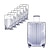preiswerte Gepäck- und Reiseaufbewahrung-Transparenter PVC-Trolley-Koffer, Koffer-Schutzhülle, Reisekoffer-Hülle, Ledertasche, Staubschutzhülle, universell, verschleißfest