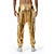 preiswerte Historische &amp; Vintage-Kostüme-Herrenhose Cargohose lockere Hose Hip Hop Tanzkostüme metallisch glänzend 1980er silber golden Schlager Outfit