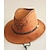 cheap Men&#039;s Accessories-Men&#039;s Sun Hat Cowboy Hat Dark Brown Light Brown Polyester Outdoor Vacation Travel Western Cowboy Beach Breathable Plain