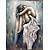cheap Nude Art-Oil Painting Hand Painted Vertical Abstract Nude Modern Rolled Canvas (No Frame)