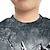 billige drenges 3d t-shirts-Børn Drenge T-shirt T-shirt Grafisk Dyr Dinosaurus Kortærmet Crewneck Børne Top udendørs 3D-udskrivning Sport Mode Sej Sommer Mørkegrå 3-12 år