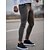 cheap Men&#039;s Pants-Men&#039;s Trousers Chinos Chino Pants Stripe Pocket Print Comfort Breathable Cotton Blend Outdoor Daily Going out Casual Light Grey Grey