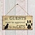 cheap Wood Wall Signs-1pc Pet Dog Wood Wall Sign, Wooden Animal Dog Pattern Plaque Sign Wall Decor Accessories, For Pet Shop Cafe Room Decor Household Items 4&#039;&#039;x8&#039;&#039; (10cmx20cm)