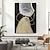 levne Abstraktní malby-ručně vyráběná ručně malovaná olejomalba na zeď moderní abstraktní nadrozměrné abstraktní obrazy na plátně černobílé nástěnné umění sada 2 ks akrylových maleb na výzdobu hotelových stěn pohyb duchů