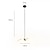 abordables Suspension-led pendentif lumières cuisine dimmable acrylique éclairage 40cm 1/3/4-lumière ferme moderne foyer entrée luminaires plafond suspendu globe sur table 110-240v