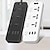 cheap Power Supply-Independent switch Power Strip Surge Protector 3AC Outlets and USB C Charging Ports 6 feet long extension cord for Home &amp; Office