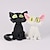 halpa Anime-cosplay-asusteet-suzume no tojimari pehmo dajin valkoinen &amp; musta kissa 11,8&quot; makoto shinkai anime tarvikkeet nukke pehmo söpöjä lahjoja