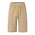 cheap Linen Shorts-Men&#039;s Shorts Linen Shorts Summer Shorts Pocket Stripe Comfort Breathable Outdoor Daily Going out Linen / Cotton Blend Fashion Casual Black White