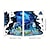 abordables Autocollants Muraux 3D-3d monde sous-marin sticker mural décalque dessin animé dauphin pvc sticker mural étanche