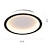 ieftine Montaj Plafon-plafoniera cu led 1 lumină 20 cm design inel lumini cu montare încastrabilă cu gel de siliciu plafoniera din aluminiu pentru coridor verandă bar lămpi creative pentru balcon alb cald/alb 110-240v