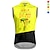 cheap Men&#039;s Jackets &amp; Gilets-21Grams Men&#039;s Cycling Vest Cycling Jersey Sleeveless Bike Vest / Gilet Top with 3 Rear Pockets Mountain Bike MTB Road Bike Cycling Breathable Moisture Wicking Quick Dry Back Pocket Yellow Red Blue