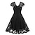 Недорогие Костюмы Старого света-Ретро винтажное коктейльное платье 1950-х годов, повседневное платье, праздничный костюм, расклешенное платье, женское кружевное вечернее/вечернее платье