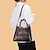 お買い得  ハンドバッグ＆トートバッグ-女性用 ハンドバッグ バッグセット PUレザー オフィス 大容量 クロコダイル ブラック ルビーレッド グリーン