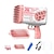 cheap Outdoor Fun &amp; Sports-Bubble Gun Rocket  Holes Soap Bubbles Machine Gun Shape Automatic Blower With Light Toys For Kids Pomperos Childrens Day Gift