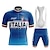 cheap Men&#039;s Clothing Sets-21Grams Men&#039;s Cycling Jersey with Bib Shorts Short Sleeve Mountain Bike MTB Road Bike Cycling Black White Blue Graphic Bike Moisture Wicking Quick Dry Spandex Sports Graphic Letter &amp; Number Clothing