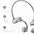 baratos Auscultadores Desportivos-1 Fone de ouvido com pescoço Fones de ouvido de condução óssea Bluetooth5.0 Estéreo Carga Rápida Cancelamento ativo de ruído ANC para Apple Samsung Huawei Xiaomi MI Viagens e Entretenimento