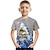 ieftine tricouri 3d pentru băieți-Băieți 3D Animal Tricou Manșon scurt Tipărire 3D Vară Activ Poliester Copii 4-12 ani Purtare Zilnică Fit regulat