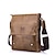 cheap Men&#039;s Bags-Men&#039;s Crossbody Bag Shoulder Bag Cowhide Daily Holiday Zipper Large Capacity Waterproof Breathable Solid Color Black Yellow Brown