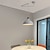 abordables Éclairages pour îlot-Suspension LED luminaire suspendu industriel bras oscillant suspension, suspension de plafond à dôme réglable pour salle à manger salon en noir/blanc