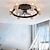 abordables Lampes de Ventilateur de Plafond-ventilateurs de plafond avec télécommande 3/6 lumière encastrée ventilateur de plafond intérieur à profil bas 39 &quot;220-240v