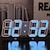 Χαμηλού Κόστους Ραδιόφωνα και Ρολόγια-Έξυπνο ξυπνητήρι YC-9018 ABS Λευκό Ανθισμένο Ροζ Θαλασσί