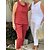 cheap Women&#039;s Two Piece Set-Women&#039;s Loungewear Sets Simple Casual Comfort Polyester Home Daily Vacation Summer Spring White Red
