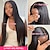 cheap Human Hair Capless Wigs-U Part Wigs Human Hair Wigs for Black Women Brazilian Straight Human Hair Wigs None lace front wigs  Natural Color U-part wigs Hair Extension Clip