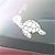 abordables Décorations/protections pour carrosserie-mignon autocollant de voiture de tortue, autocollant de décoration d&#039;aménagement paysager de voiture