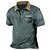 cheap Men&#039;s Polos-Men&#039;s Sport Polo Polo Shirt Lapel Casual Holiday Fashion Basic Short Sleeve Button Pocket Plain Regular Fit Summer Dark Gray Navy Blue Brown Green Sport Polo
