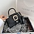 cheap Handbag &amp; Totes-Women&#039;s Handbag Crossbody Bag PU Leather Daily Durable Solid Color Black White Yellow