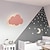 זול אורות קיר פנימיים-פמוטים לקיר לחדר ילדים מנורת לילה ענן לבן לצורת ענן חדר ילדים כל גופי התאורה לחדר השינה