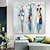 preiswerte Gemälde mit Menschen-Oil Painting Hand Painted Square Abstract People Classic Modern Rolled Canvas (No Frame)