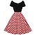 זול תחפושות מהעולם הישן-שמלת קו א-קו משנות ה-50 רטרו וינטג&#039; שנות ה-50 שמלת מתנדנדת שמלת נשים תלבושות וינטג&#039; קוספליי שמלה יומיומית קז&#039;ואל