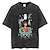 tanie Bluzy i t-shirty cosplay casualowe-Spirited Away Totoro Koszulkowy Oversizowa koszulka Acid Wash Nadruk Graficzny Na Dla par Męskie Damskie Dla dorosłych Przemywania kwasem Codzienne