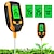 preiswerte Gartenarbeit-Bodentemperatur-Thermometer, 1 Stück Bodenfeuchtigkeitsmesser, Bodentest-Messgerät, Bodenfeuchtigkeits-pH-Messgerät, Sonnenlichtintensität