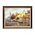 levne Reprodukce slavných obrazů-ruční olejomalba plátno nástěnná dekorace vintage krajina mistrovská díla pohled na řeku s větrným mlýnem pro domácí výzdobu válcovaný bezrámový nenatažený obraz