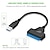 cheap Cables-SATA To USB 3.0 / 2.0 Cable Up To 6 Gbps For 2.5 Inch External HDD SSD Hard Drive, SATA 3 22 Pin Adapter USB 3.0 To Sata III Cord