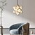 abordables Luces de isla-Lámpara colgante creativa de estrella de cinco puntas para el hogar, dormitorio, balcón o porche.