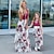 cheap Dresses and Jumpsuits-Mommy and Me Dresses Cotton Graphic Home 8016 8010 8011 Short Sleeve Knee-length Mommy And Me Outfits Adorable Matching Outfits