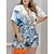 cheap Jumpsuits-Women&#039;s Romper Geometric Print Streetwear V Neck Street Daily Half Sleeve Regular Fit Yellow Blue Rainbow S M L Summer