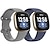 olcso Fitbit óraszíjak-2 csomag Smart Watch Band Kompatibilis valamivel FitBit Versa 3 Sense Puha szilikon Okos óra Szíj Állítható Solo Loop Nők férfiak Sportszíj Csere Karszalag