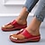 cheap Women&#039;s Sandals-Women&#039;s Sandals Mules Boho Bohemia Beach Wedge Sandals Flip-Flops Daily Beach Solid Color Summer Sparkling Glitter Wedge Heel Classic Casual Faux Leather Loafer Black Red Blue
