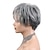 abordables peluca vieja-pelucas de fácil cuidado pelucas de cabello humano corte pixie para mujeres pelucas grises bastante cortas para mujeres naturales realistas