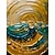 billiga Abstrakta målningar-handgjord oljemålning canvas väggkonst dekor original guld cirkel abstrakt graffiti målning för heminredning med sträckt ram/utan innerram målning