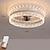 abordables Lampes de Ventilateur de Plafond-ventilateur de plafond avec anneau lumineux design cercle application 22&quot;&amp;amp; télécommande, chronométrage&amp;amp; Ventilateur de plafond à 3 leds couleur led, ventilateur de plafond moderne à 6